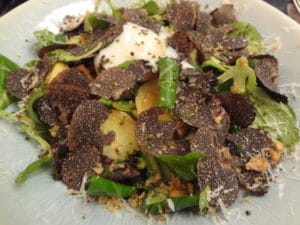 Salade de mâche aux truffes