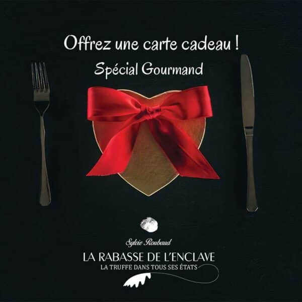 La rabasse de l'enclave propose des cartes cadeaux