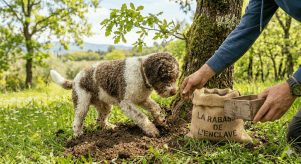 Truffes Fraîches été pour le dressage des chiens avec 1 petit flacon d'huile arôme truffe noire. – Image 2