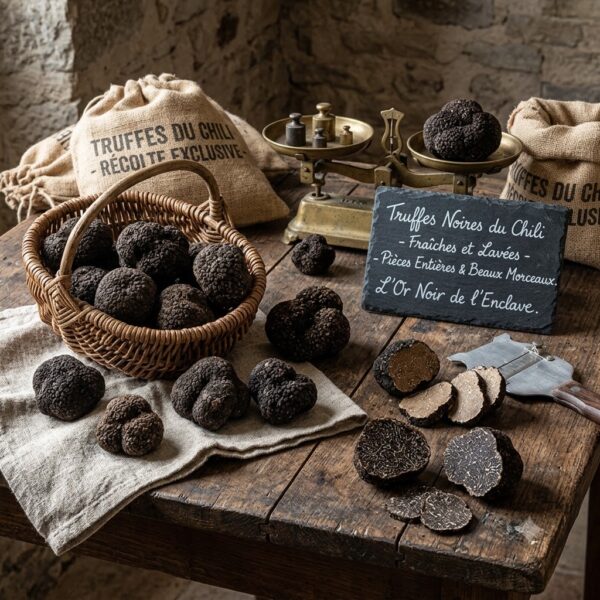 Lot de Tuber Melanosporum Fraîches origine Chili de beaux morceaux + de 25g/150g lavées et des entières de 15g/25g – Image 4